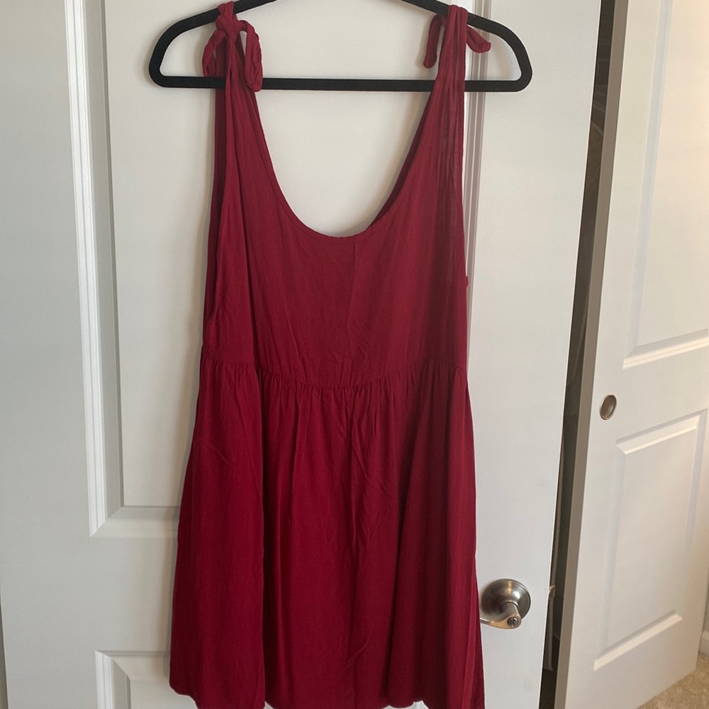 Red summer dress